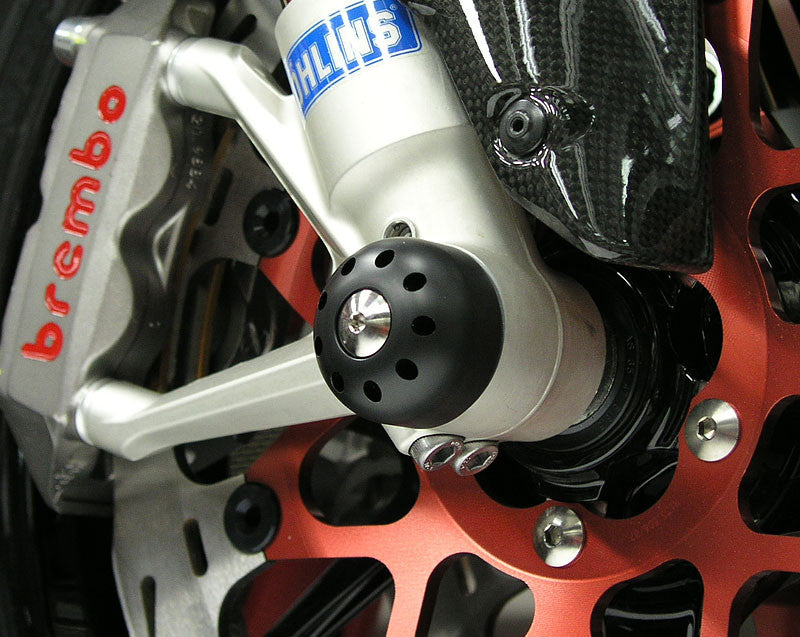 Motocorse Titanium and Delrin Front axle Slider for Ducati's with Larger Axle