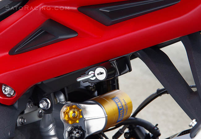 Sato Racing Helmet Lock for Triumph Daytona 675/R and Street Triple 675 / 765 (13-22)