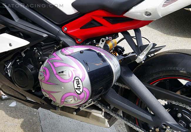 Sato Racing Helmet Lock for Triumph Daytona 675/R and Street Triple 675 / 765 (13-22)