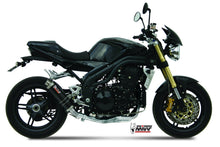 MIVV Slip-on, GP Carbon, Low Down Exhaust For Triumph Speed Triple 1050 2005-2006