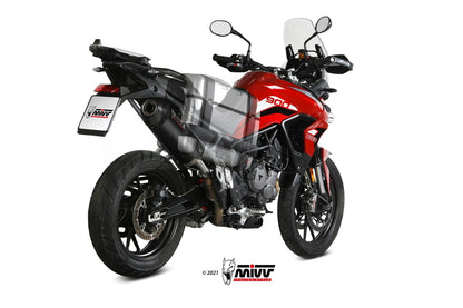 MIVV Slip-on, Oval Carbon, Standard Exhaust For Triumph Tiger 900 2021-2022