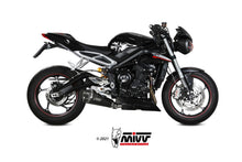 MIVV Slip-on, Delta Race Black, Standard Exhaust For Triumph Street Triple 765 R/S/RS 2017-2022