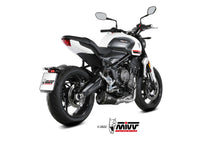 MIVV Full System 3x1, Delta Race Black, Standard Exhaust For Triumph Trident 660 2021-2022