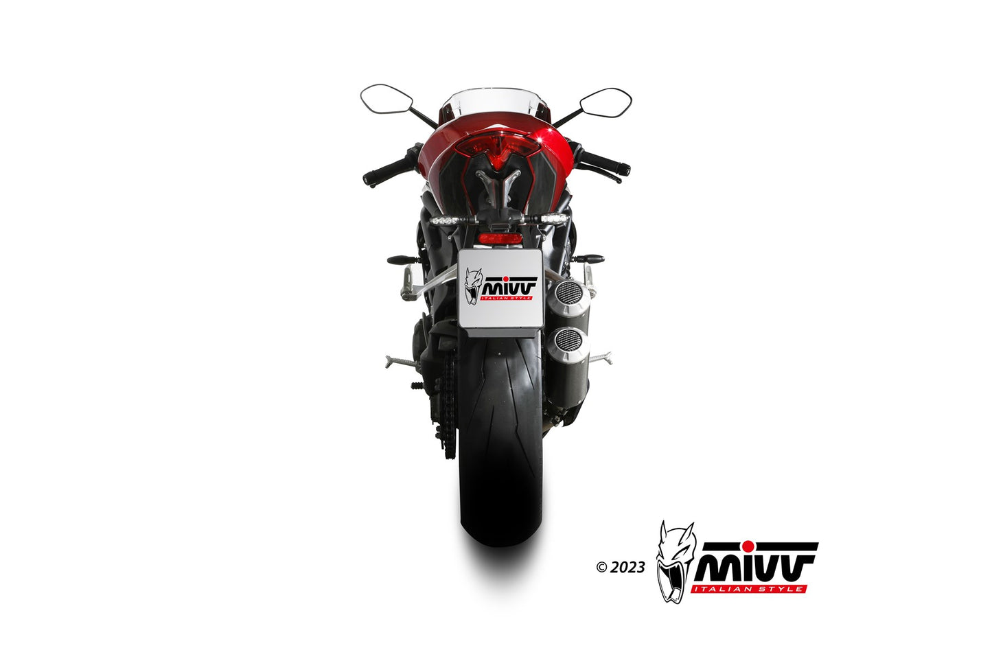 MIVV 2 Slip-on, MK 3 Carbon, Standard Exhaust For Triumph Speed Triple 1200 RR 2021-2023