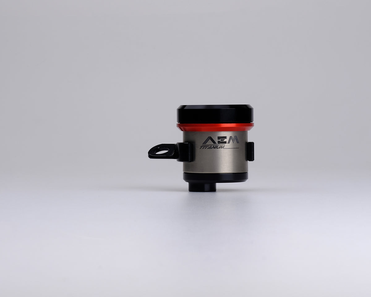 AEM FACTORY - TITANIUM INTEGRATED RESERVOIR FLUID TANKS FOR BREMBO OE MASTER CYLINDERS