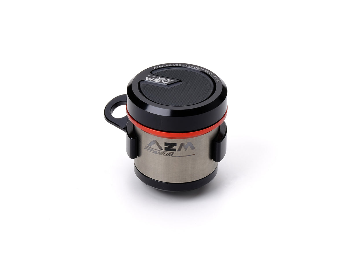 AEM FACTORY - TITANIUM INTEGRATED RESERVOIR FLUID TANKS FOR BREMBO OE MASTER CYLINDERS
