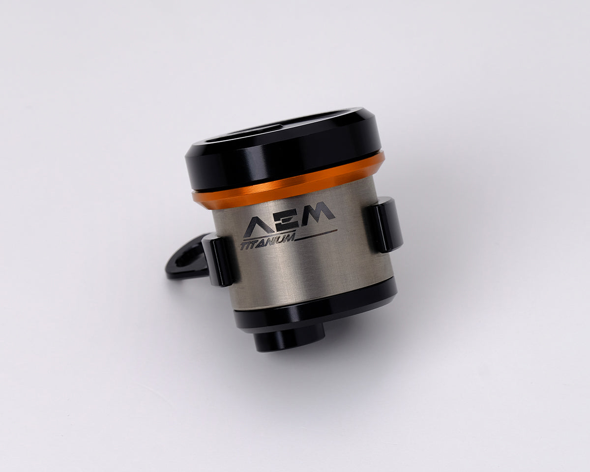 AEM FACTORY - TITANIUM INTEGRATED RESERVOIR FLUID TANKS FOR BREMBO OE MASTER CYLINDERS