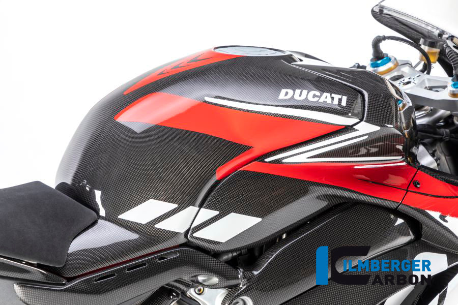 Ilmberger Carbon Tank Fairing with Crash Pads for the Ducati Panigale V4 / V4 S '20-22 / V4 R Racing '18-21