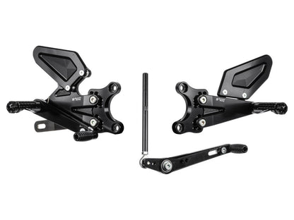 Bonamici Racing Aluminium Rearsets for the Triumph Street Triple 765 S 2017-2020 / Street Triple 765 R/RS 2017-2023