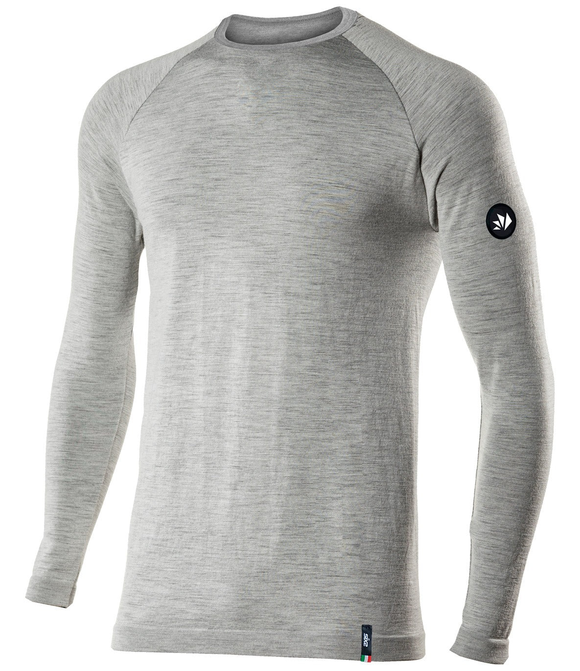 SIX2 Lightweight Merino Wool Long-sleeve Mock Neck Shirt