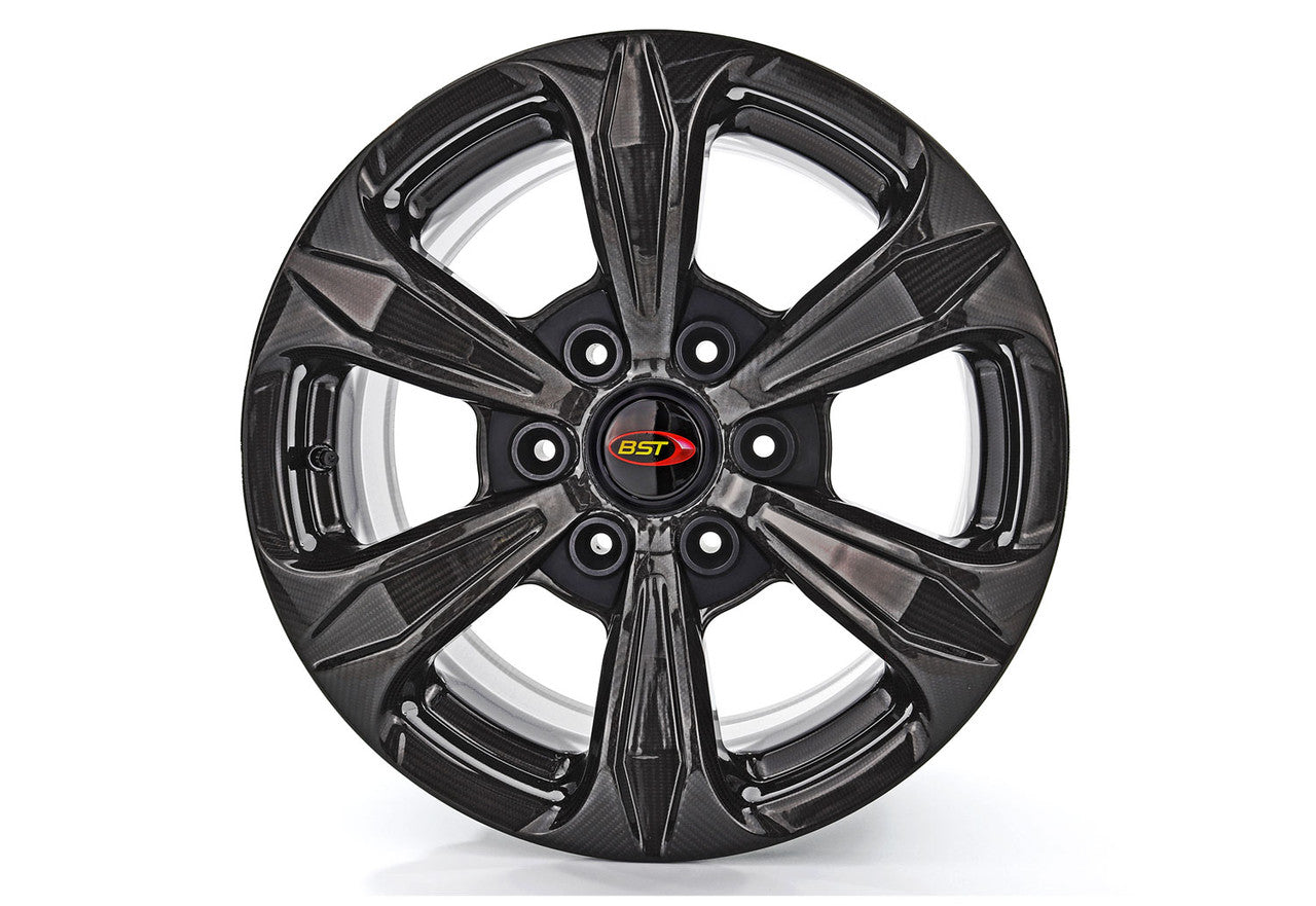 BST TUFF TEK 6 Spoke Carbon Fiber Wheel for the Ford F150 and Ranger (2015+), Jeep Wrangler JK (07-17) - 20 x 9
