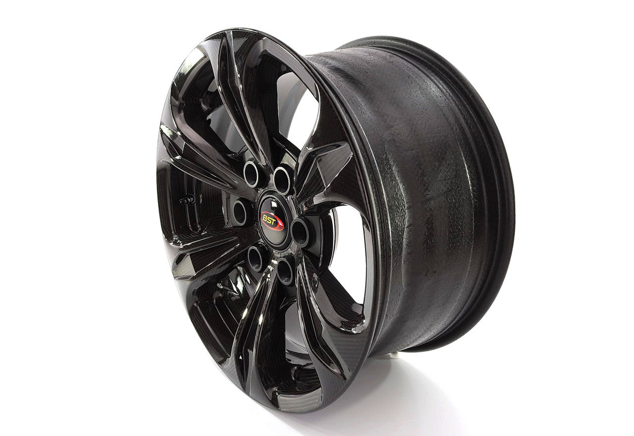 BST TUFF TEK 6 Spoke Carbon Fiber Wheel for the Ford F150 and Ranger (2015+), Jeep Wrangler JK (07-17) - 18 x 9