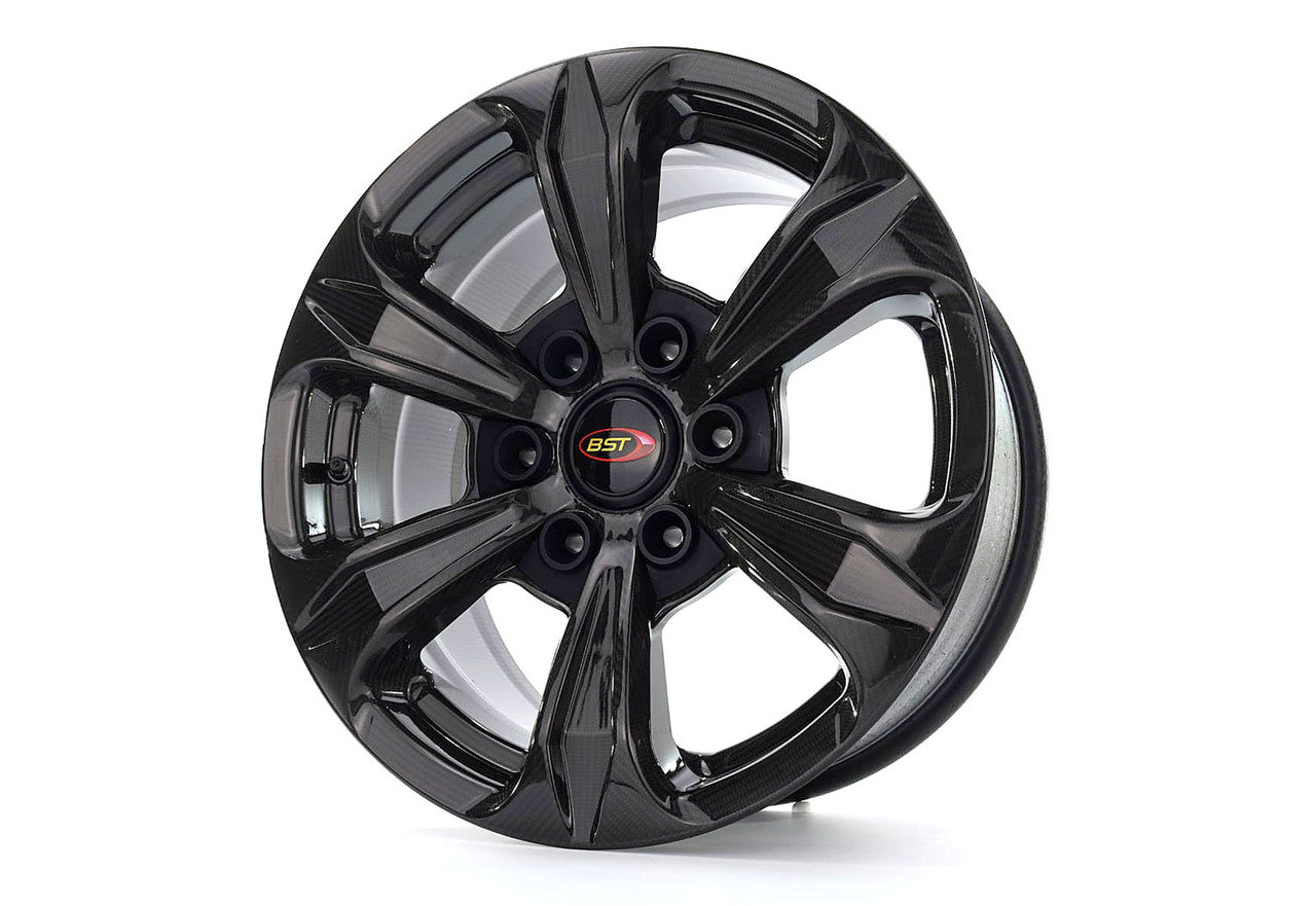 BST TUFF TEK 6 Spoke Carbon Fiber Wheel for the Ford F150 and Ranger (2015+), Jeep Wrangler JK (07-17) - 18 x 9