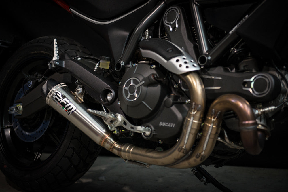 FM Projects Slip-on Exhaust for Ducati Scrambler