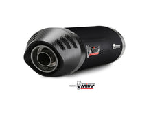 MIVV Slip-on, Oval Carbon, Undertail/Underseat Exhaust For Kawasaki ZX-6RR / ZX-6R 636 2003-2004