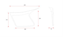 C-Racer Swept Side Number Plates for the SCR14 Seat - USNP14