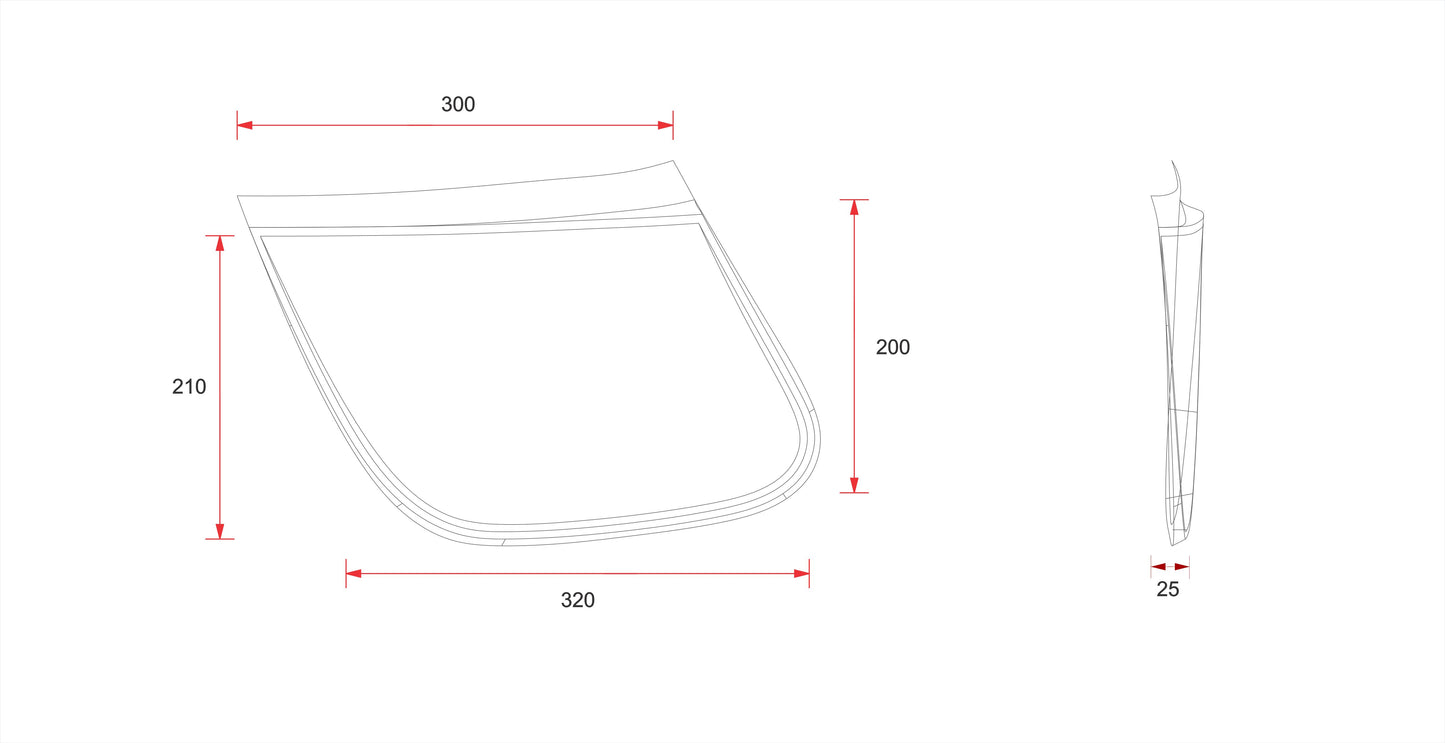 C-Racer Side Number Plates for SCR5 Seat - USNP5