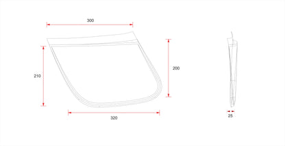 C-Racer Side Number Plates for SCR5 Seat - USNP5