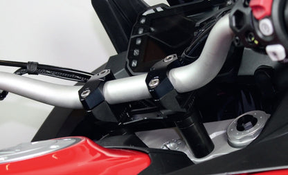 Gilles 2D.GT Adjustable Handlebar Risers for the Ducati Multistrada 1200 / 1260 (15-20) and Yamaha Tenere 700 (2019+)