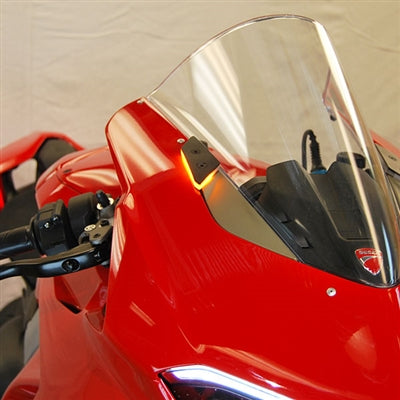 New Rage Cycles (NRC) Mirror Block off Front Turn signals for the Ducati Panigale V4 / S / Speciale (18-24)