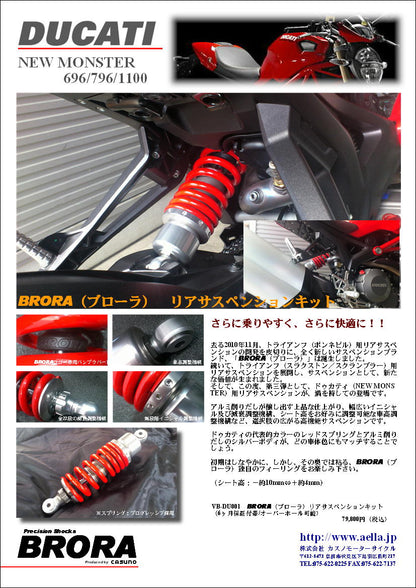 AELLA Brora Rear Suspension (Monster 696/796/1100)