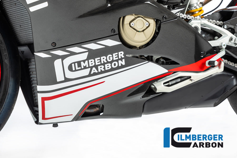 Ilmberger Carbon Bottom Side Panel, Left for the Ducati Panigale V4,V4 S '18-20 / V4 R '19-21