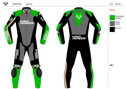 Virus Power Alien Textile Racing Suit with Helite Airbag System 2.0 - RACER Fit