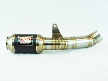 Competition Werkes GP Race Slip On High Exit Exhaust for the Aprilia RSV4 (15-16)