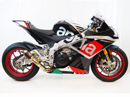 Competition Werkes GP Race Slip On High Exit Exhaust for the Aprilia RSV4 (15-16)