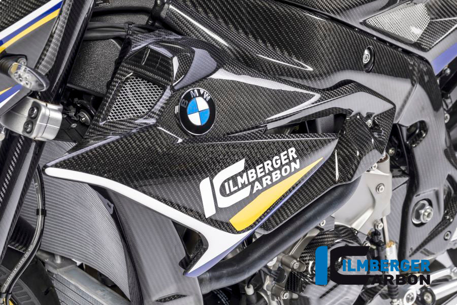 Ilmberger Carbon Radiator Cover / Badge Holder, Left Side for the BMW S 1000 R 2017