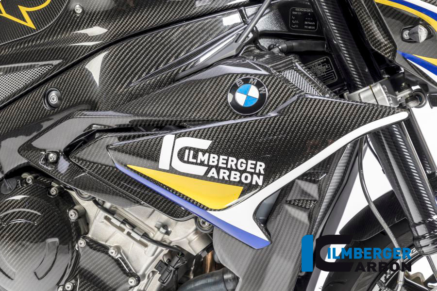Ilmberger Carbon Radiator Cover / Badge Holder, Right Side for the BMW S 1000 R 2017