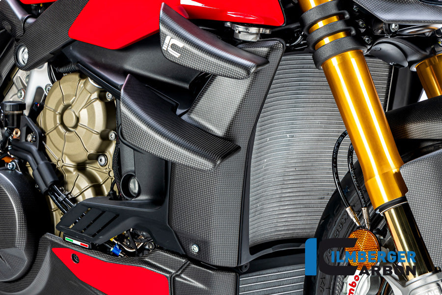 Ilmberger Carbon Radiator Cover Right, for the Ducati Streetfighter V4 '20-23