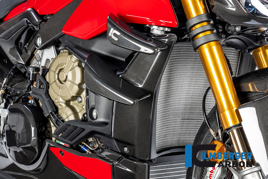 Ilmberger Carbon Radiator Cover Right, for the Ducati Streetfighter V4 '20-23