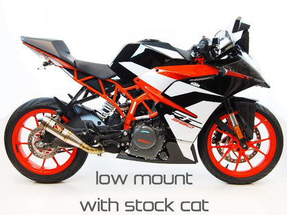 Competition Werkes Low Mount GP Slip On Exhaust for the KTM RC 390 (2017+)