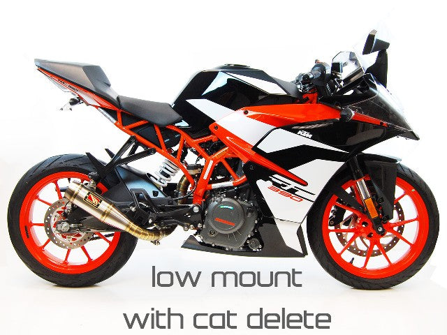 Competition Werkes Low Mount GP Slip On Exhaust for the KTM RC 390 (2017+)