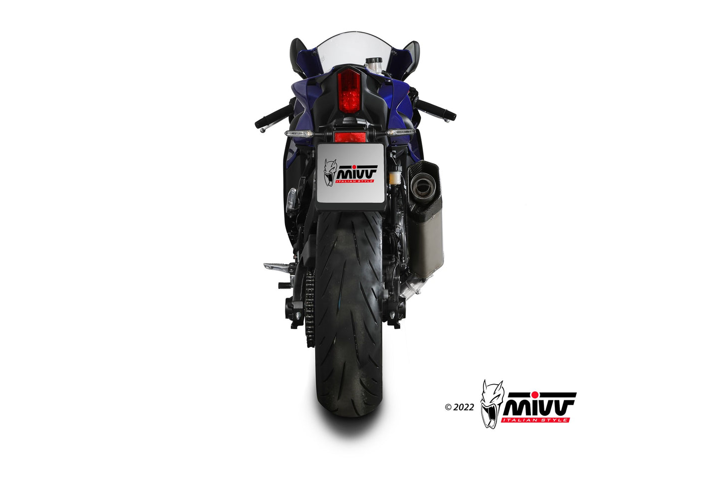 MIVV Full System, Stainless Steel, High Exhaust For Yamaha R7 2022-2023