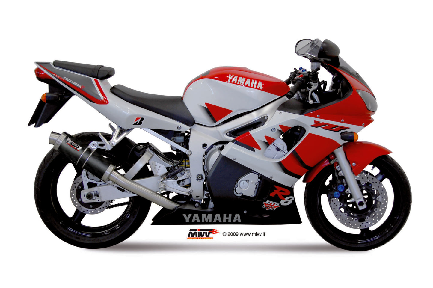 MIVV Slip-on, GP Carbon, Standard Exhaust For Yamaha YZF-R6 1999-2002