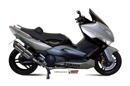 MIVV Full System 2x1, Suono Stainless Steel, Standard Exhaust For Yamaha T-Max 500 2008-2011