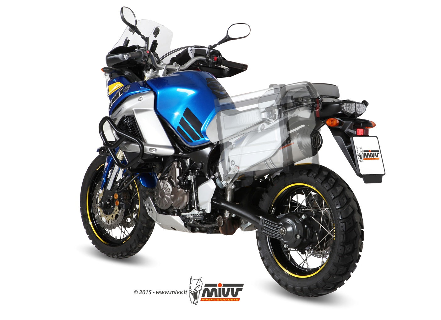 MIVV Slip-on, Oval Titanium, Standard Exhaust For Yamaha Super tenere 1200 2010-2020