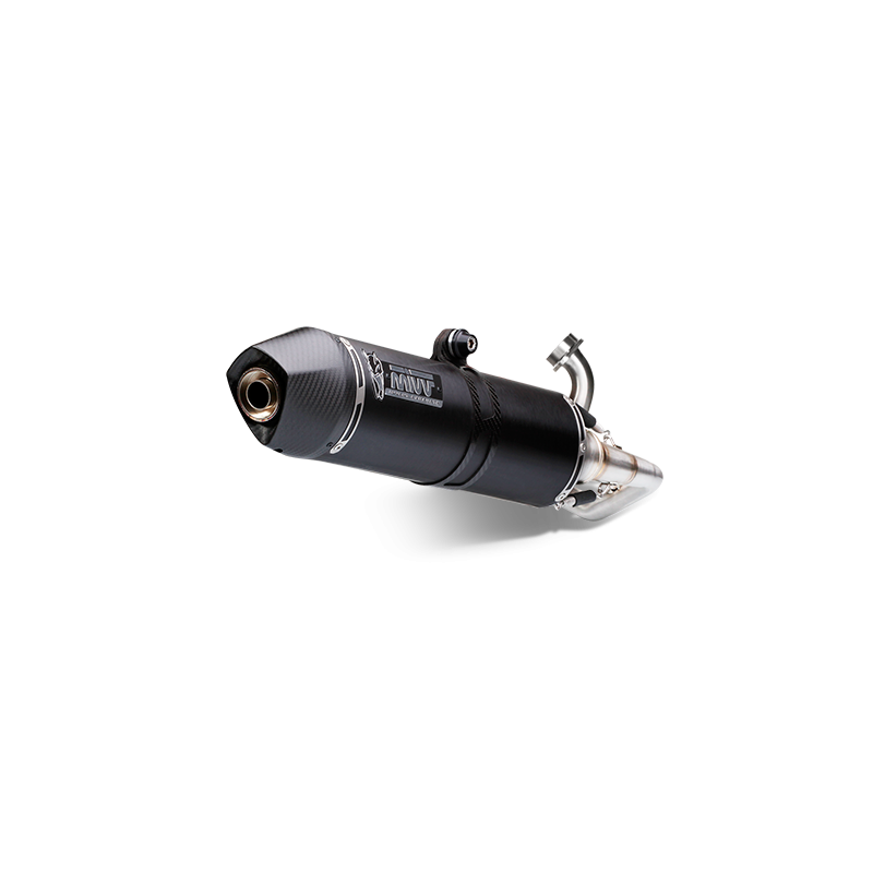 MIVV Full System 2x1, Stronger Black, Standard Exhaust For Yamaha T-Max 530 2012-2016