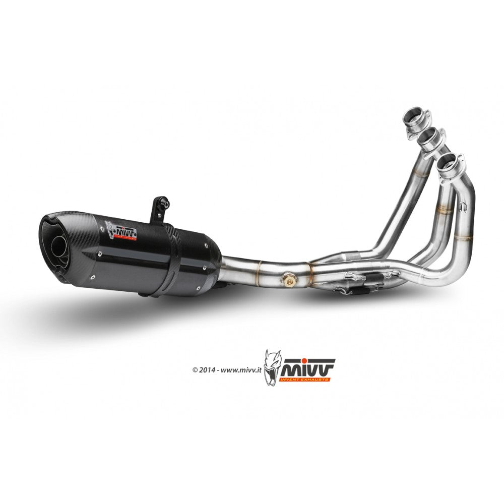 MIVV Full System 3x1, Suono Black, Standard Exhaust For Yamaha MT-09 / FZ-09 2013-2020