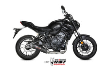 MIVV Full System 2x1, Oval Carbon, Standard Exhaust For Yamaha MT-07 / FZ-07 2014-2022