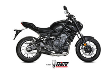 MIVV Full System 2x1, Delta Race Black, Standard Exhaust For Yamaha MT-07 / FZ-07 2014-2022