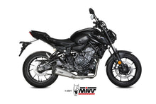 MIVV Full System 2x1, Delta Race Stainless Steel, Standard Exhaust For Yamaha MT-07 / FZ-07 2014-2022