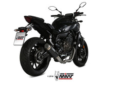 MIVV Full System 2x1, Gppro Carbon, Alto/High up Exhaust For Yamaha MT-07 / FZ-07 2014-2020