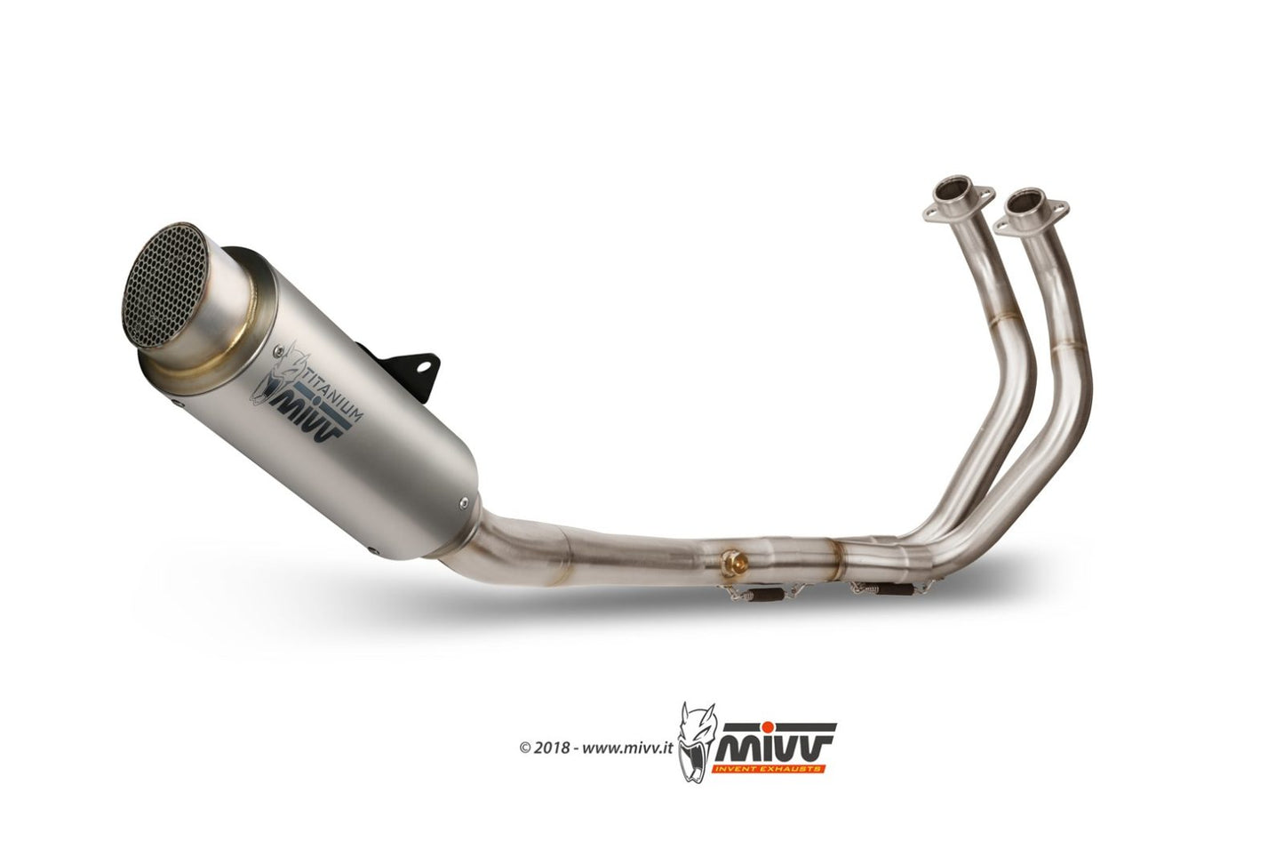 MIVV Full System 2x1, Gppro Titanium, Alto/High up Exhaust For Yamaha MT-07 / FZ-07 2014-2020