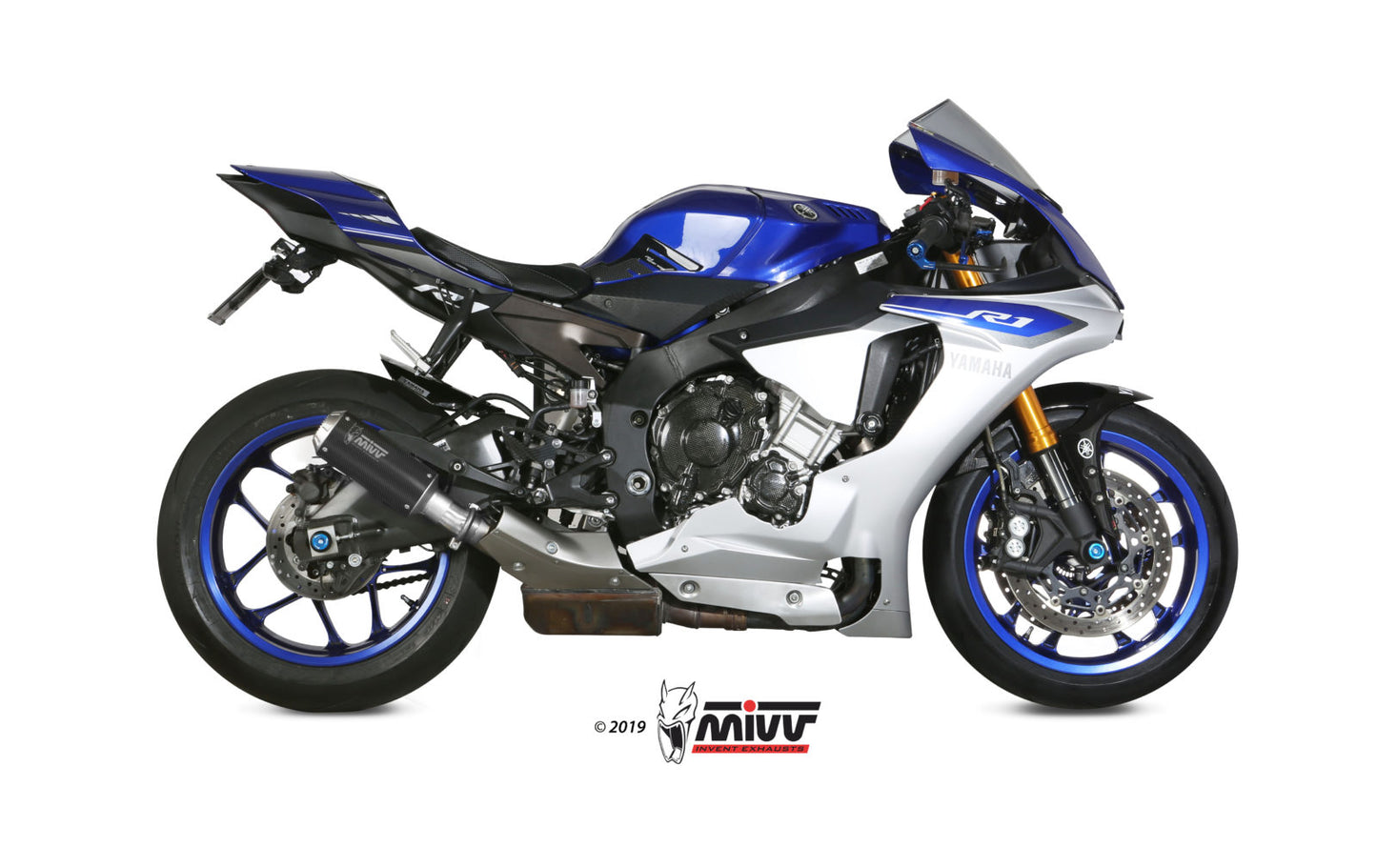MIVV Slip-on, MK3 Carbon, Standard Exhaust For Yamaha YZF-R1 2015-2022