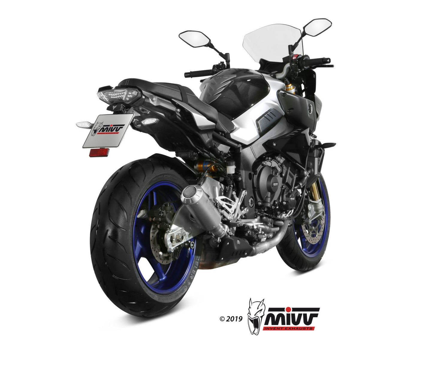 MIVV Slip-on, Mk3 Stainless Steel, Standard Exhaust For Yamaha MT-10 / FZ-10 2016-2022