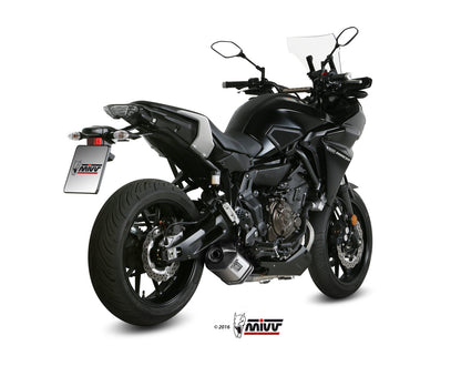 MIVV Full System 2x1, Speed Edge Stainless Steel, Standard Exhaust For Yamaha Tracer 700 2016-2022