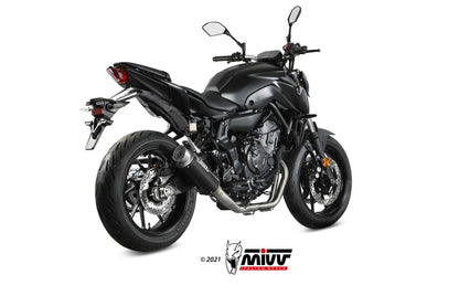 MIVV Full System 2x1, Gppro Carbon, Alto/High up Exhaust For Yamaha MT-07 / FZ-07 2021-2022